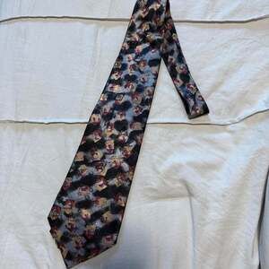 Towncraft Abstract Cartoon Print Silk Necktie